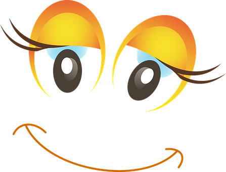Happy Face Emoji Illustration PNG with transparent background