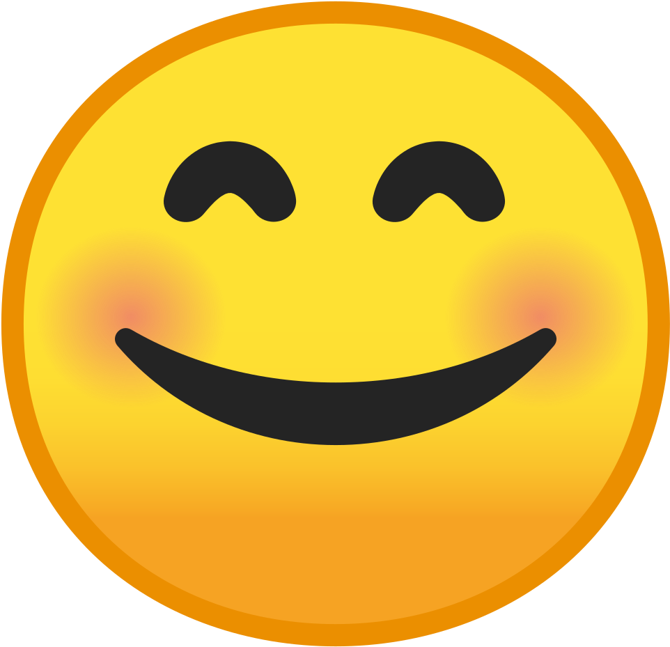 1024 X 1024 - Blush Smile Emoji, HD Png Download PNG with transparent background