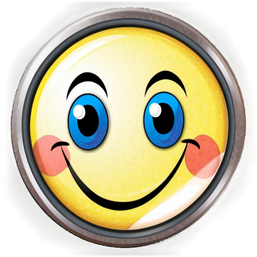 Happy Face Sticker Png 48