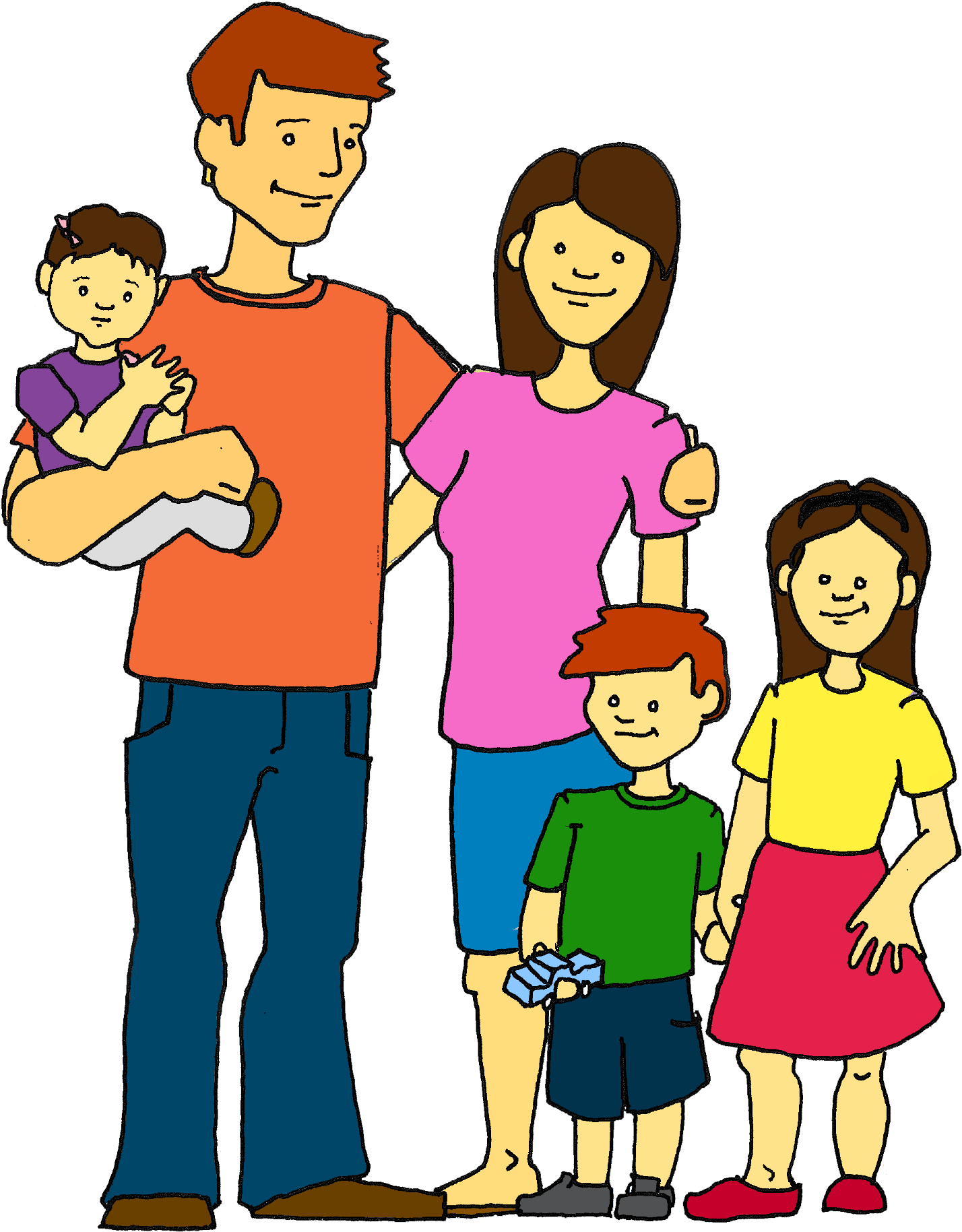 Clip Art Family Parents Bkmn - Clip Art Of Family, HD Png Download PNG with transparent background