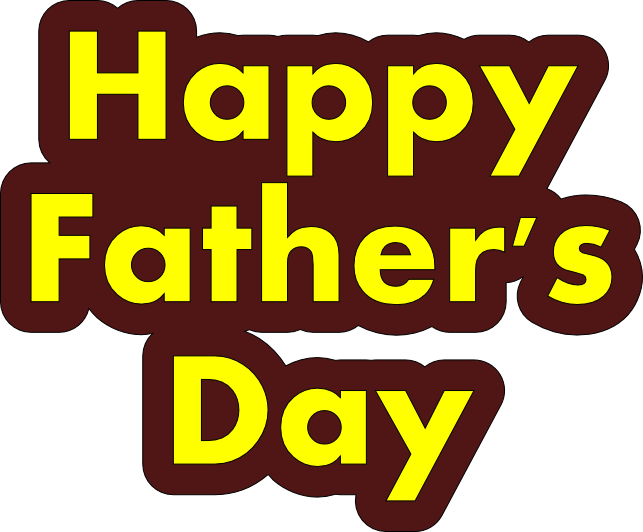 Happy Fathers Day Celebration PNG with transparent background