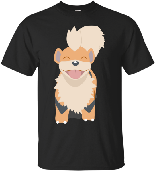 Playful Growlithe T Shirt & Hoodie - Hyuga Clan T Shirt, HD Png Download PNG with transparent background