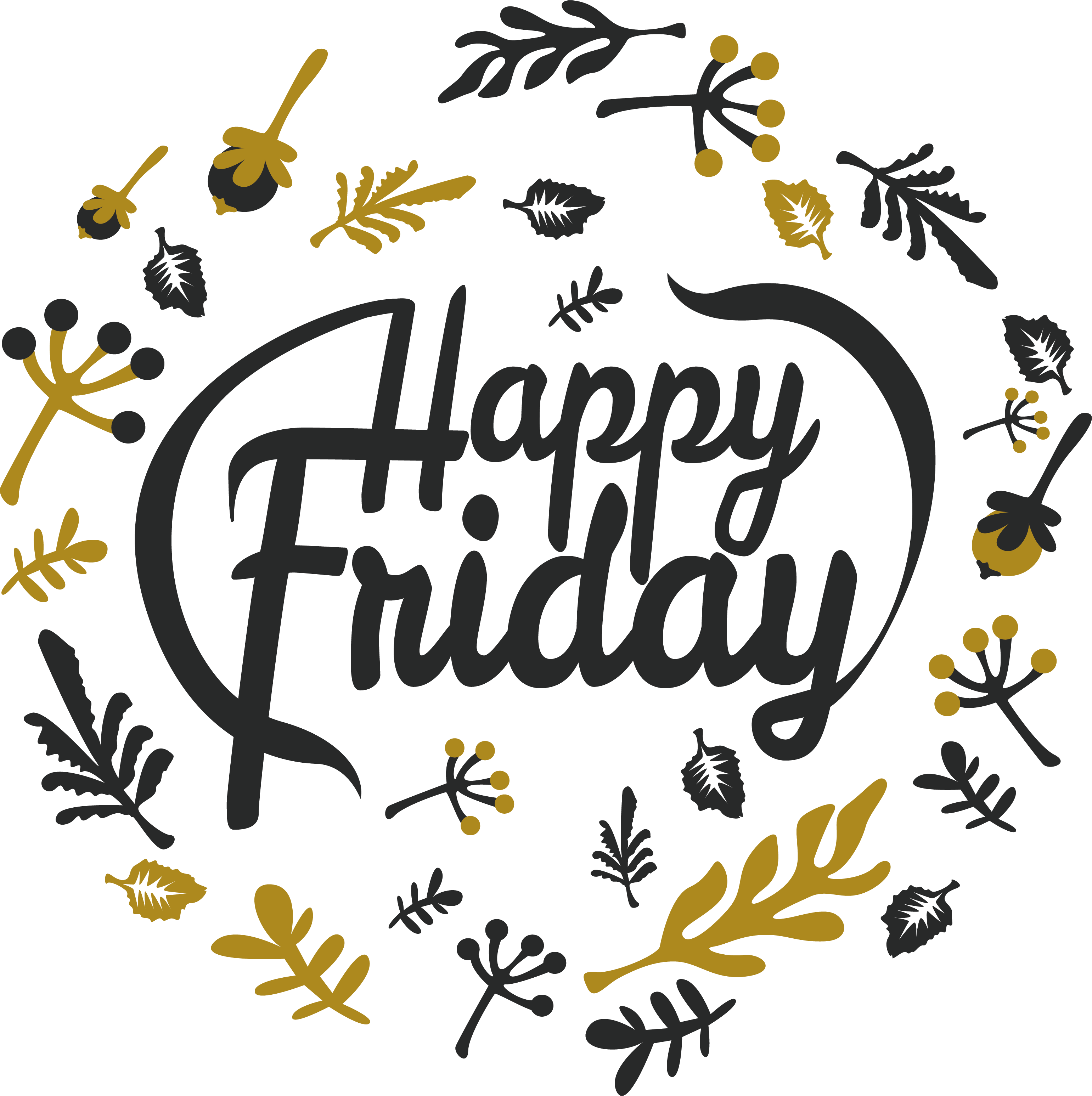 Happy Friday Png, Transparent Png PNG with transparent background