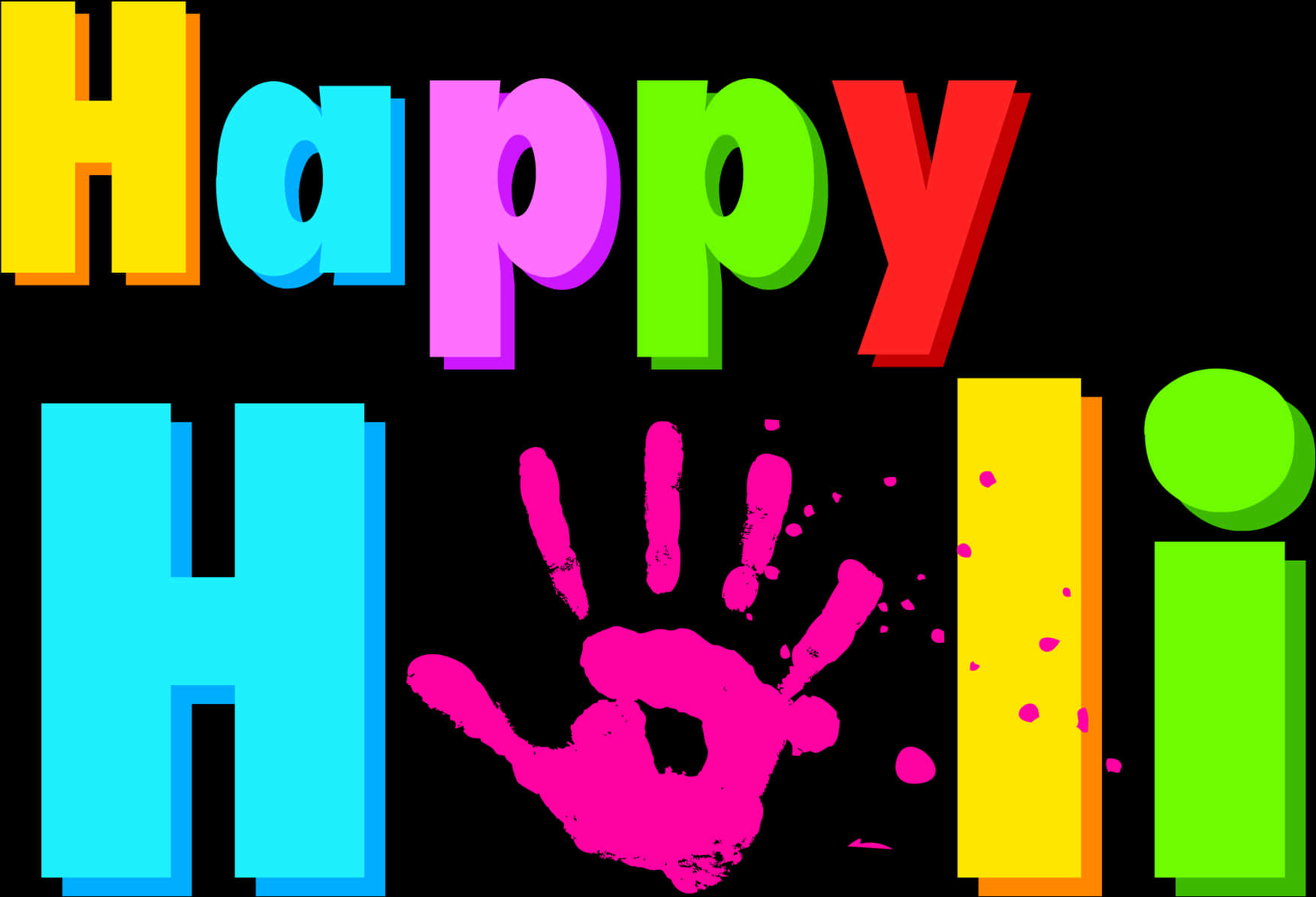 Happy Holi Colorful Greeting