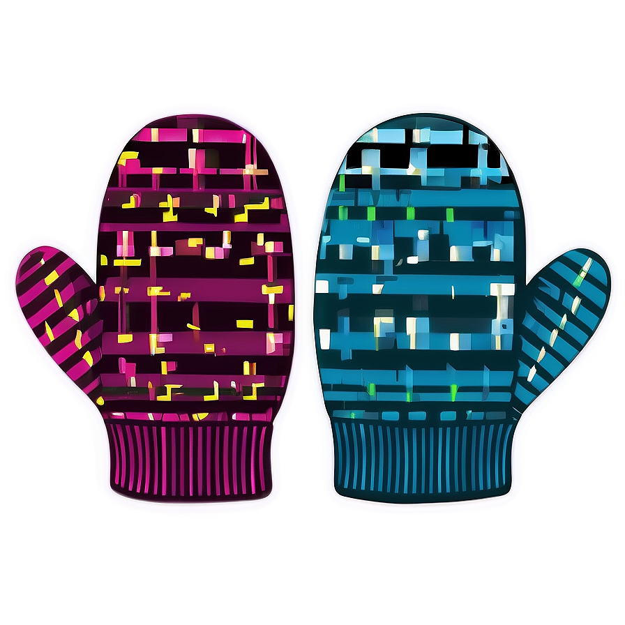 Happy Holidays Cozy Mittens Png 31