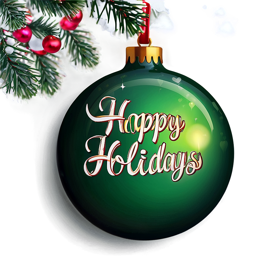 Happy Holidays Greeting Card PNG 65 PNG with transparent background
