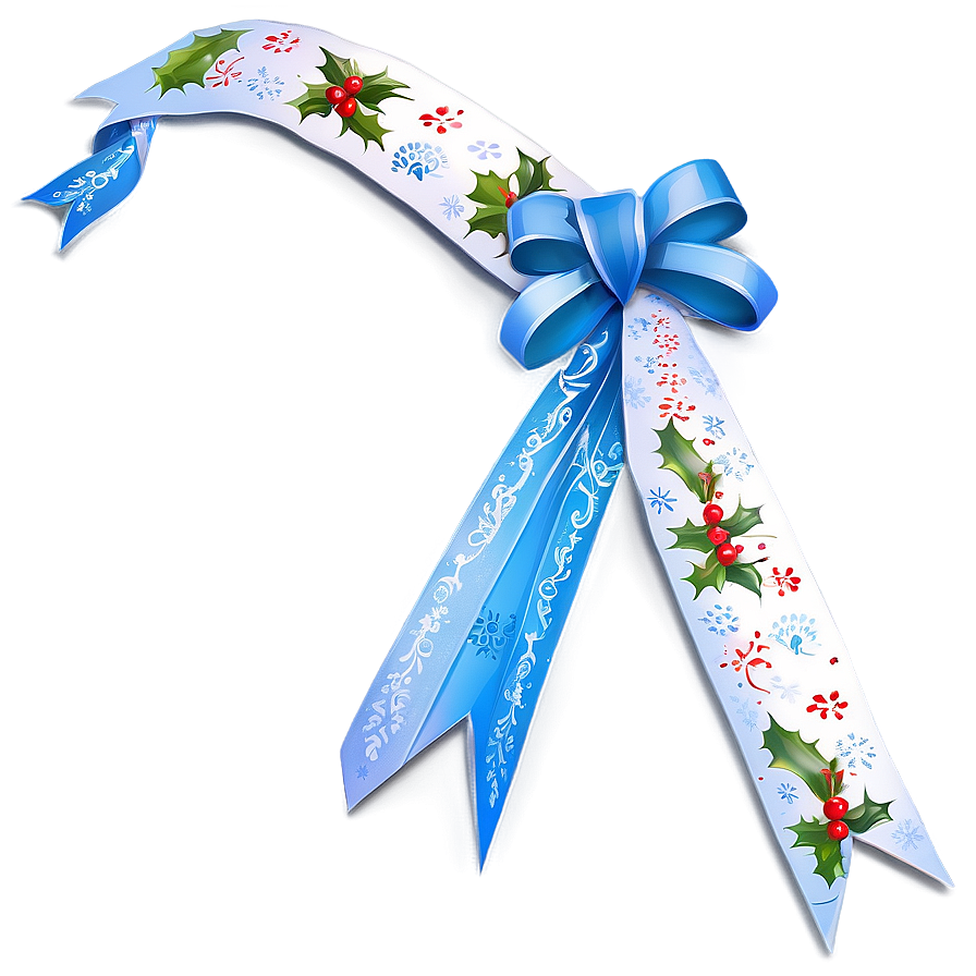 Happy Holidays Ribbon Bow Png 05232024