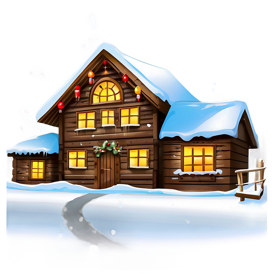 Happy Holidays Winter Scene Png Vyg13