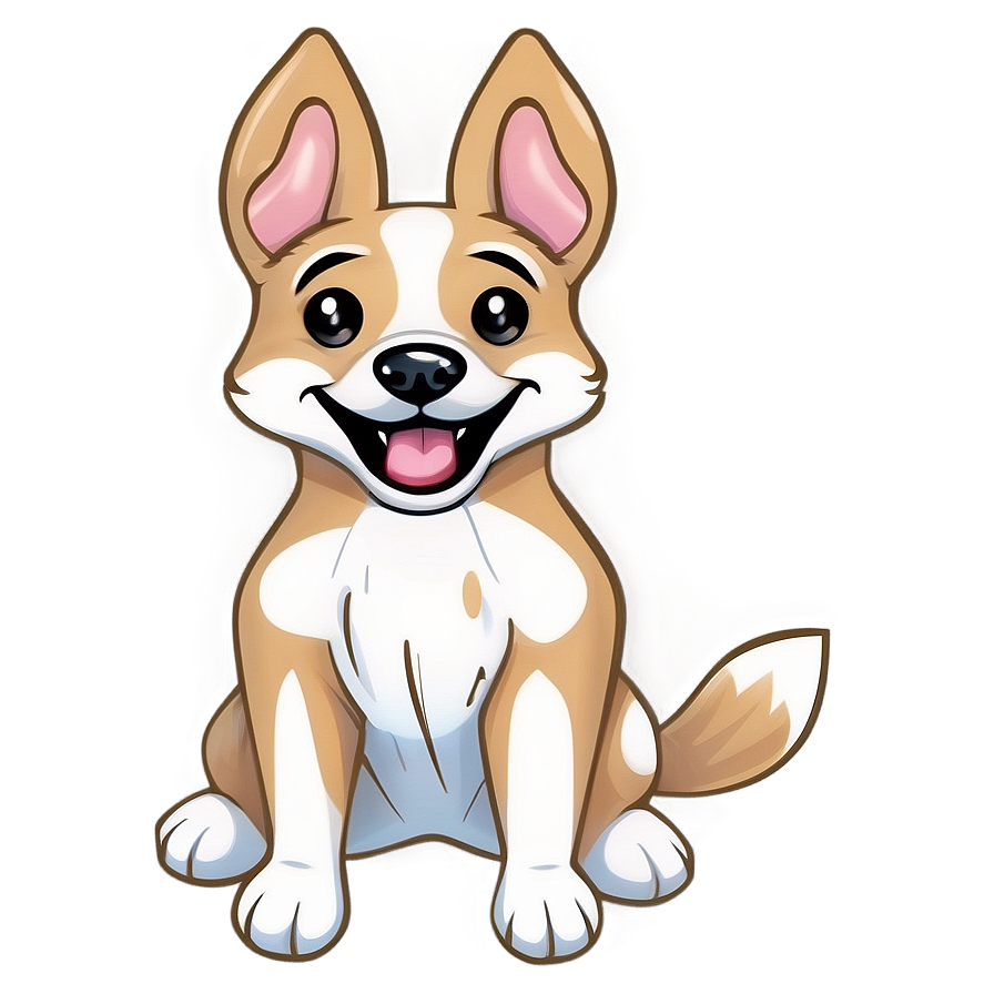 Happy Kawaii Dog Drawing Png Acc11