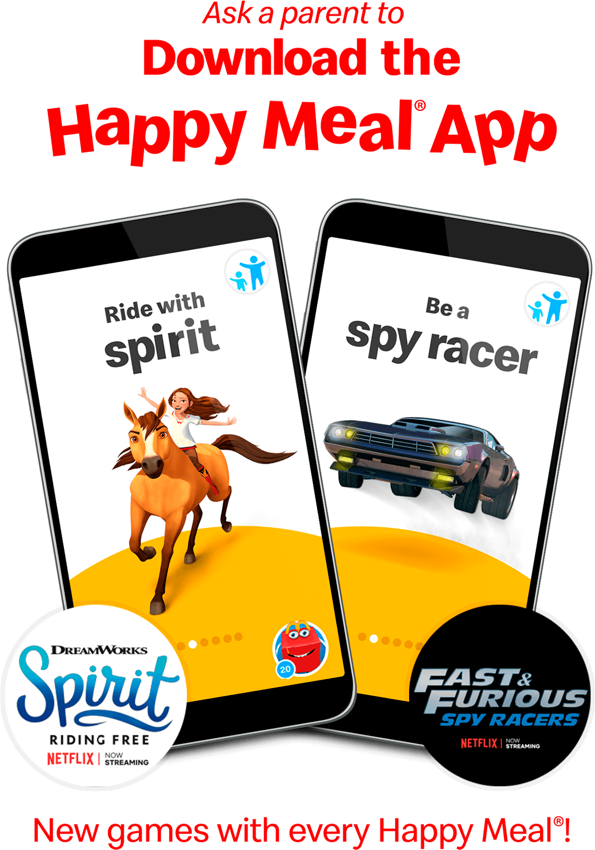 Happy Meal App Promotion Spiritand Spy Racers