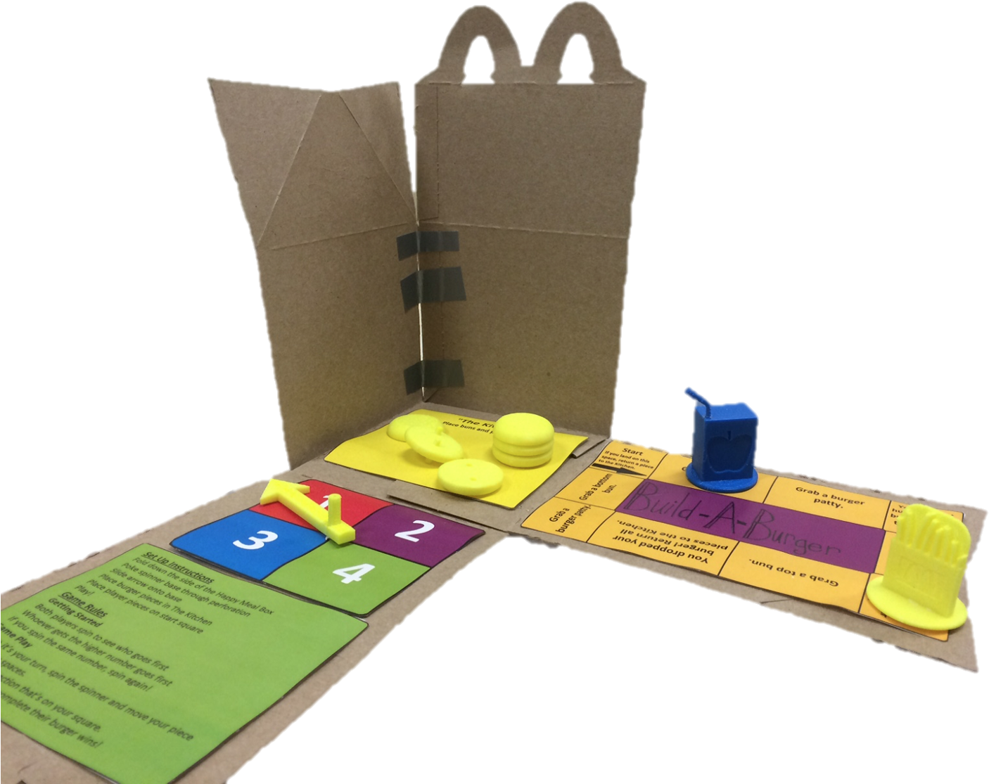 And Utilizes The Happy Meal Box As The Board To Reduce - Birkin Bag, HD Png Download PNG image with a transparent background, free high-resolution download