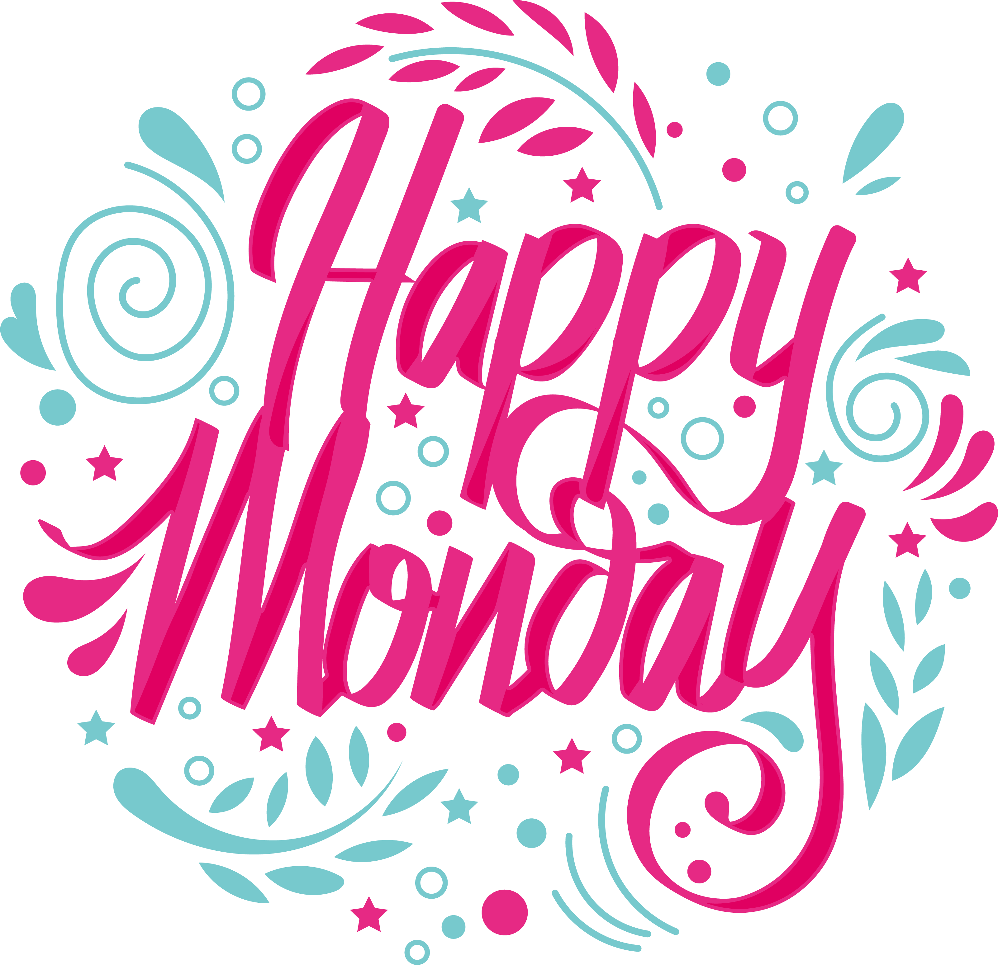 Happy Monday Greeting Graphic