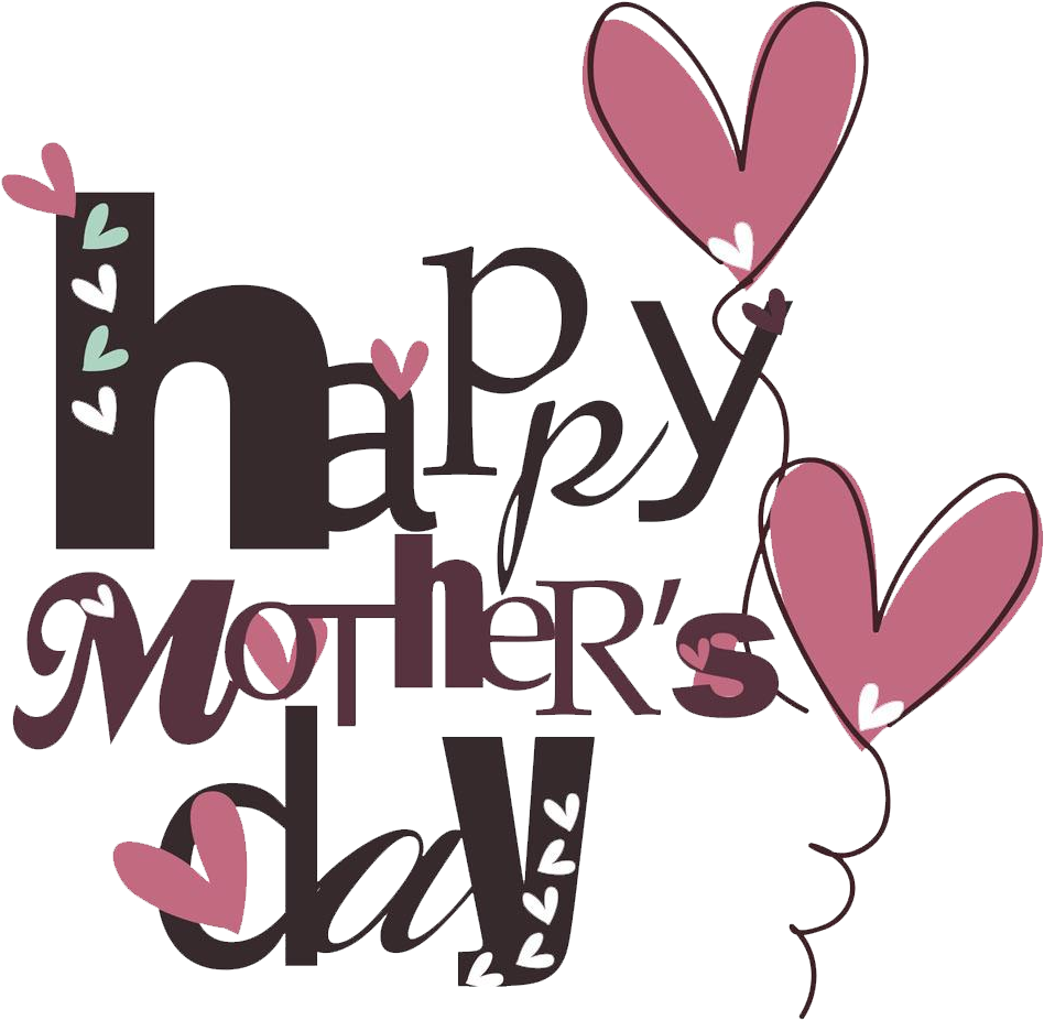 Happy Mothers Day Heartsand Letters