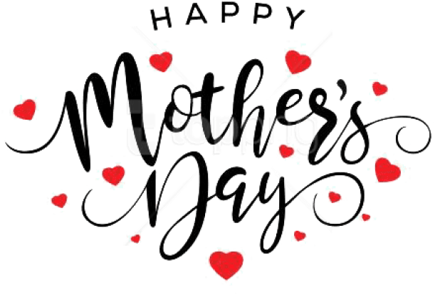 Happy Mothers Day Free Png - Happy Mothers Day Red And Black, Transparent Png PNG with transparent background