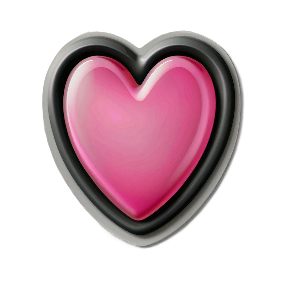 Happy Pink Heart Emoji Png 06262024