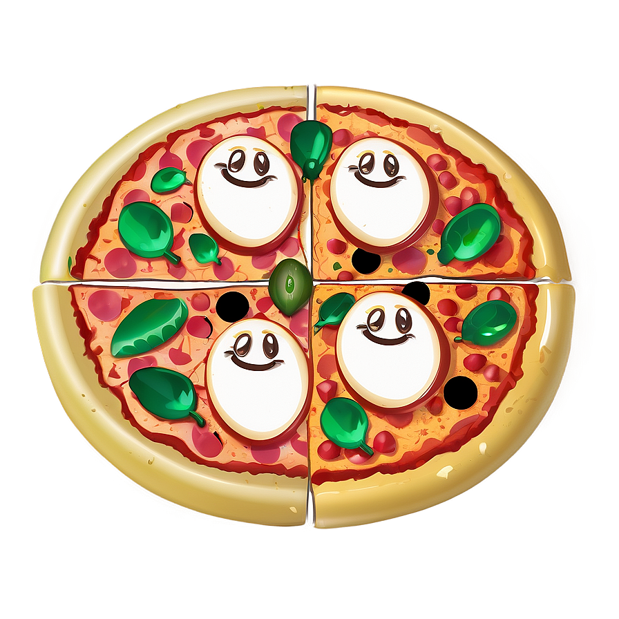 Happy Pizza Cartoon Image Png 06272024