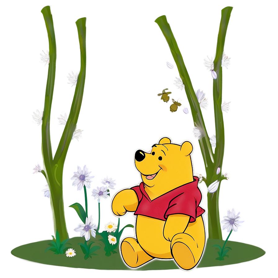 Happy Pooh Illustration PNG tve36 PNG image with a transparent background, free high-resolution download