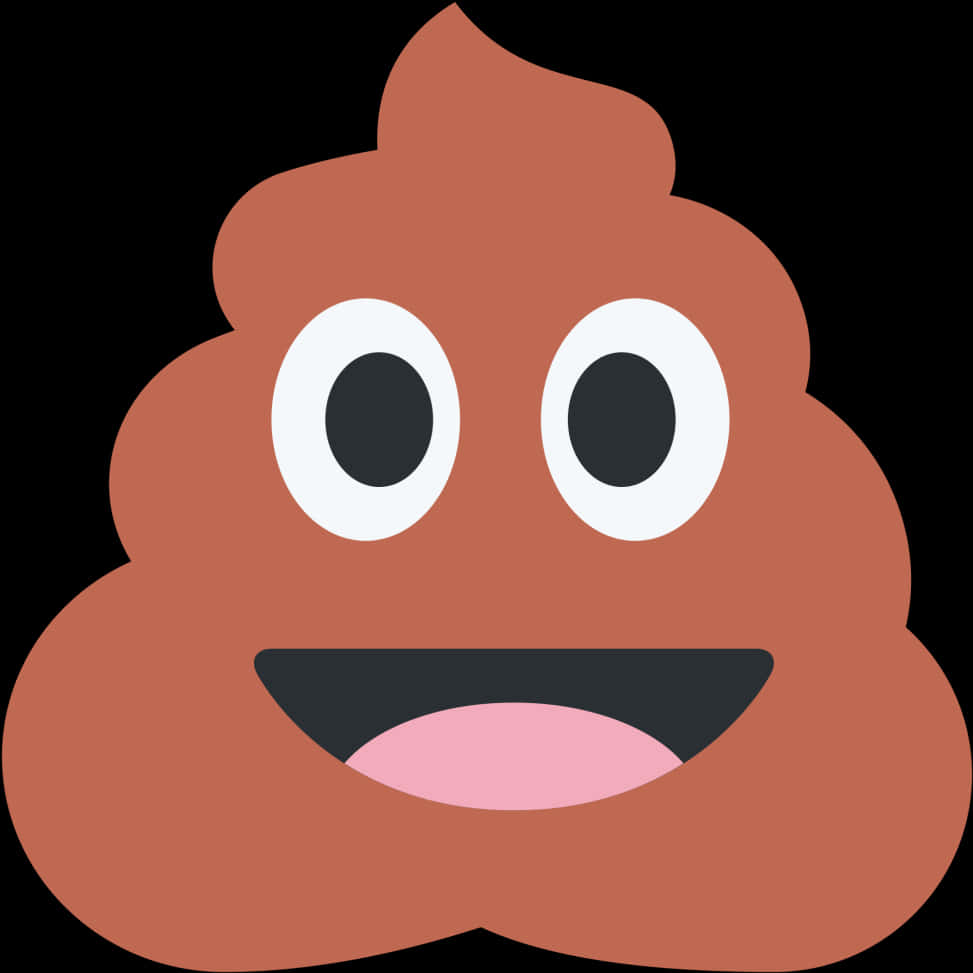 Happy Poop Emoji Illustration