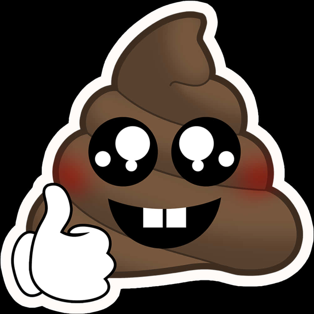 Happy Poop Emoji Thumbs Up