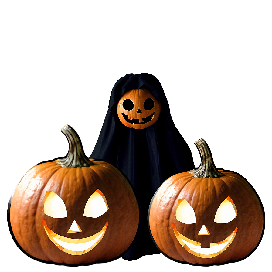 Happy Pumpkin Face Png Tel