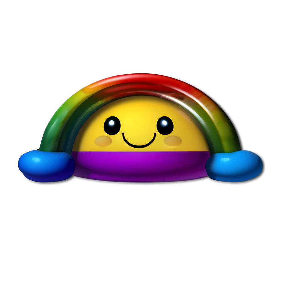 Happy Rainbow Emoji Png Lad