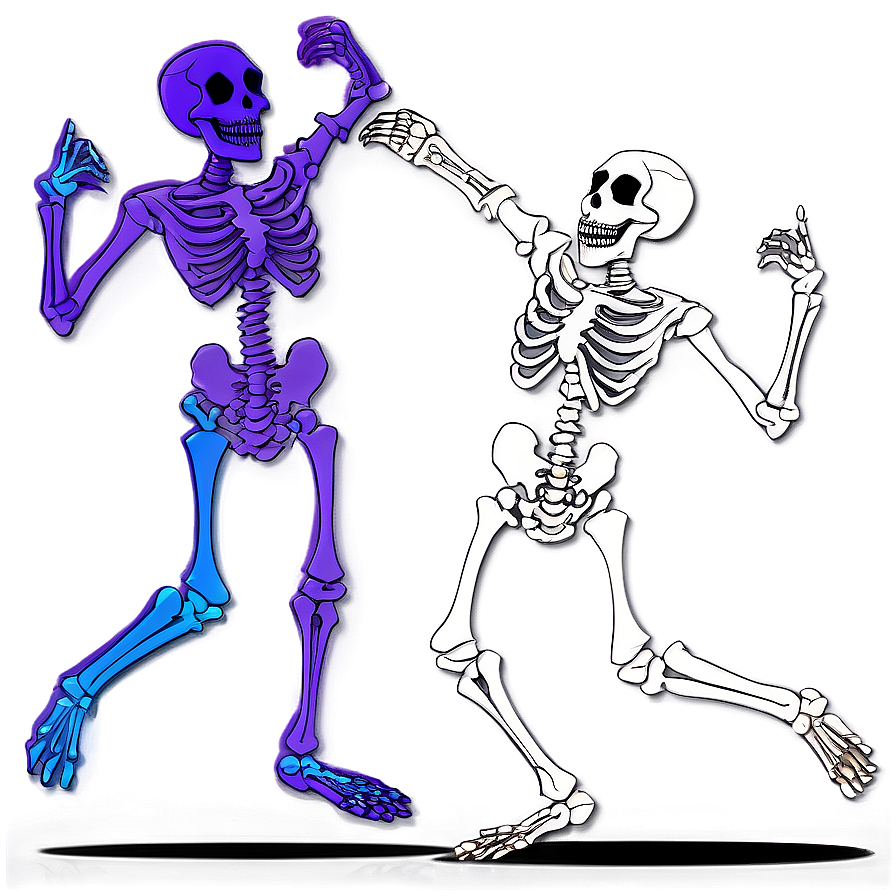 Happy Skeleton Dancing Png Xmt56