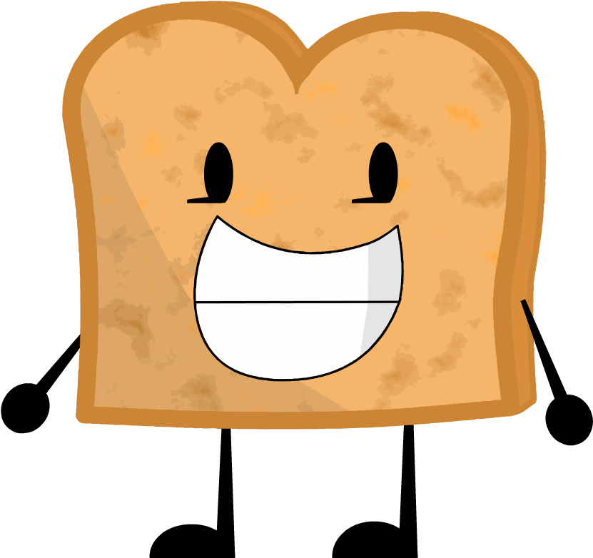 Happy Sliceof Bread Cartoon