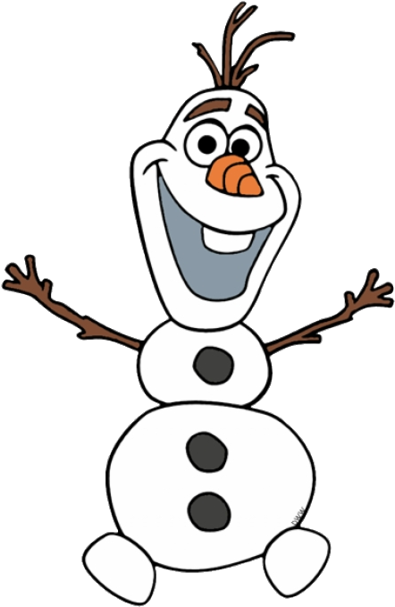 Happy Snowman Cartoon Character