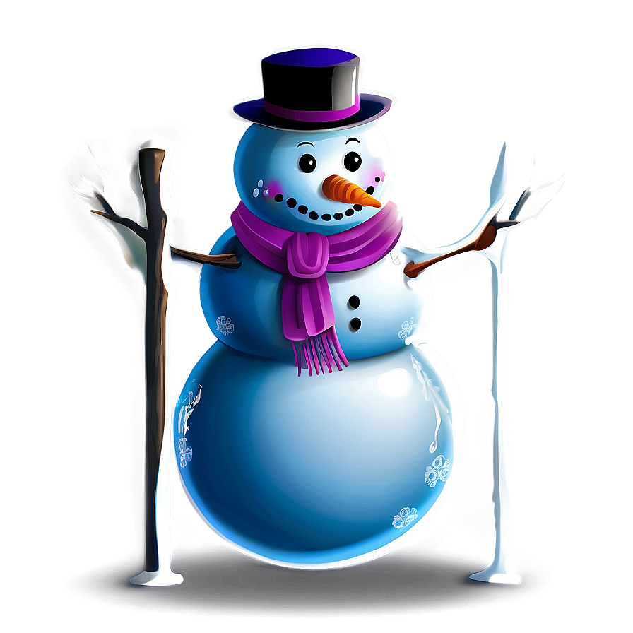 Happy Snowman Family Png 30