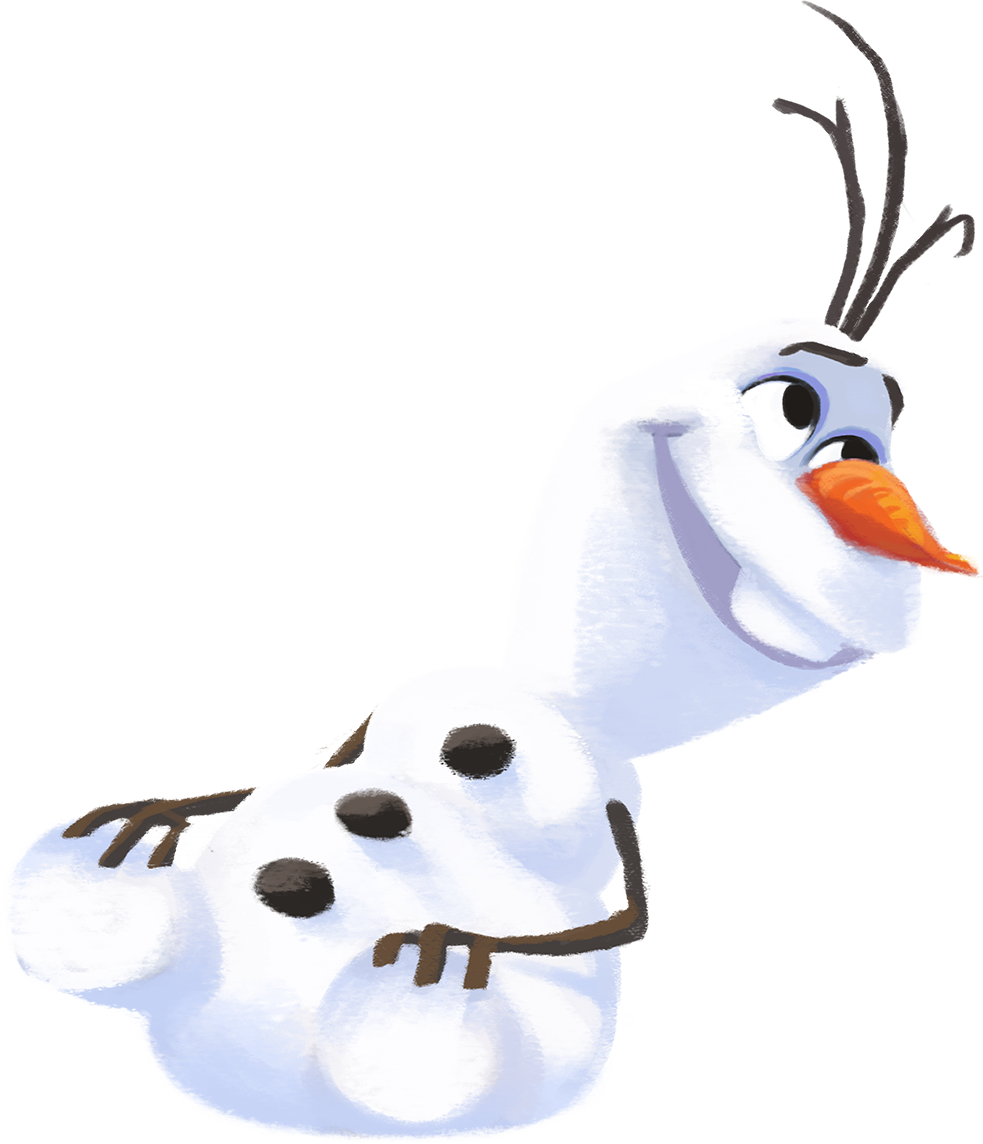 Happy Snowman Olaf Illustration