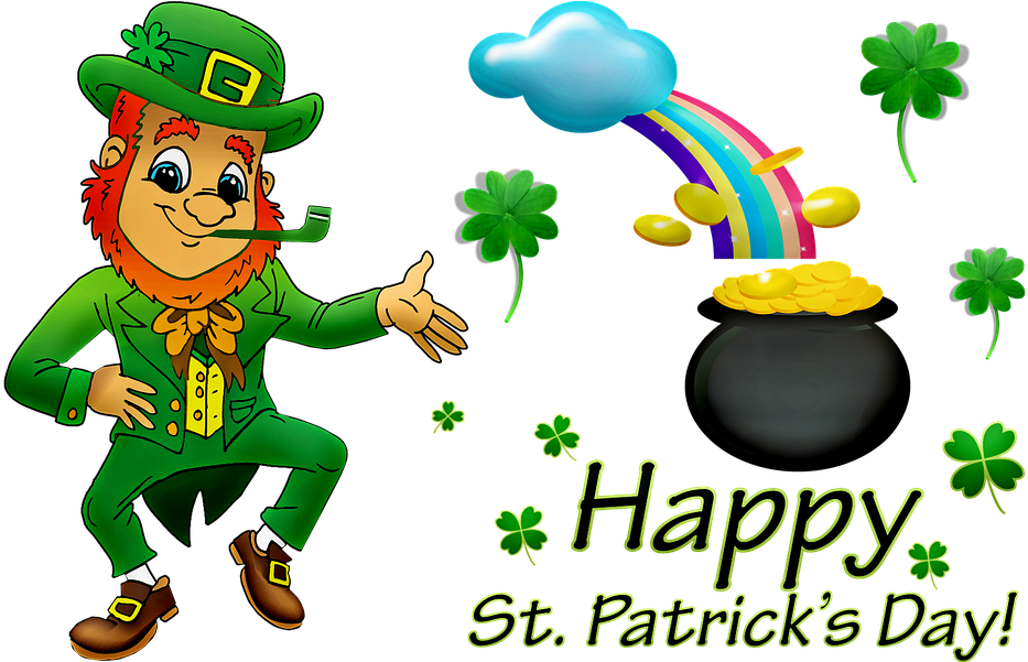 Happy St Patrick's Day, Leprechaun, Rainbow - Ireland Leprechaun, HD Png Download PNG with transparent background