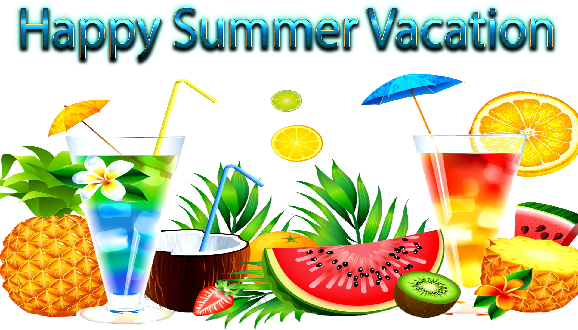 Happy Summer Vacation Png Clipart - Happy Summer Vacation Clipart, Transparent Png PNG with transparent background