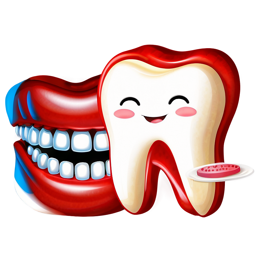 Happy Tooth Clipart Png 06272024