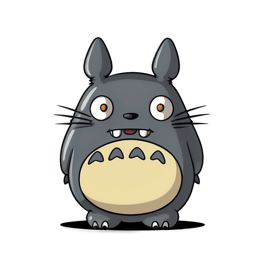 Happy Totoro Design PNG vnf PNG with transparent background