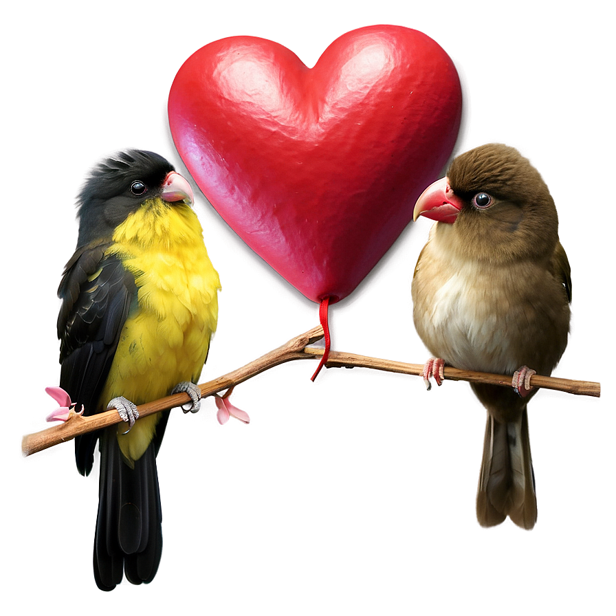 Happy Valentine's Day Love Birds Png 06202024