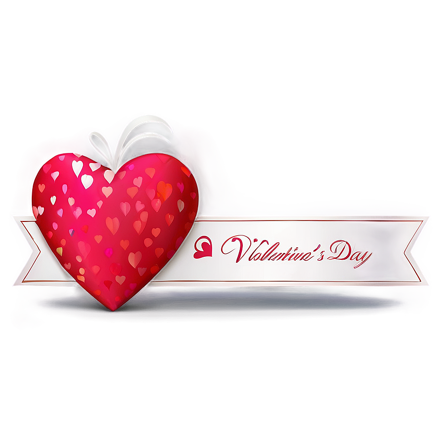 Happy Valentines Day Banner PNG khp PNG with transparent background