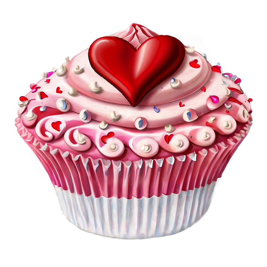 Happy Valentines Day Cupcake Png 05232024