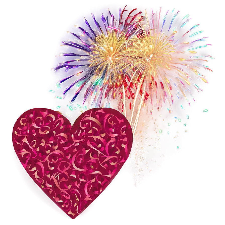 Happy Valentines Day Firework Png 32