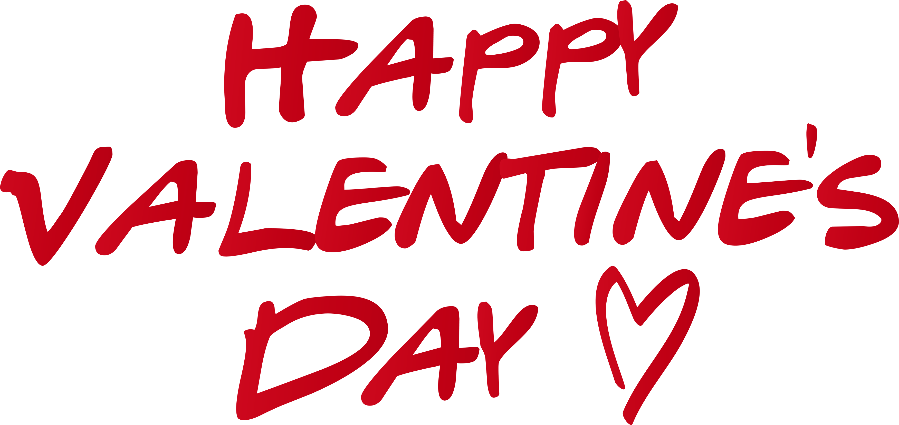 Happy Valentines Day Handwritten Message