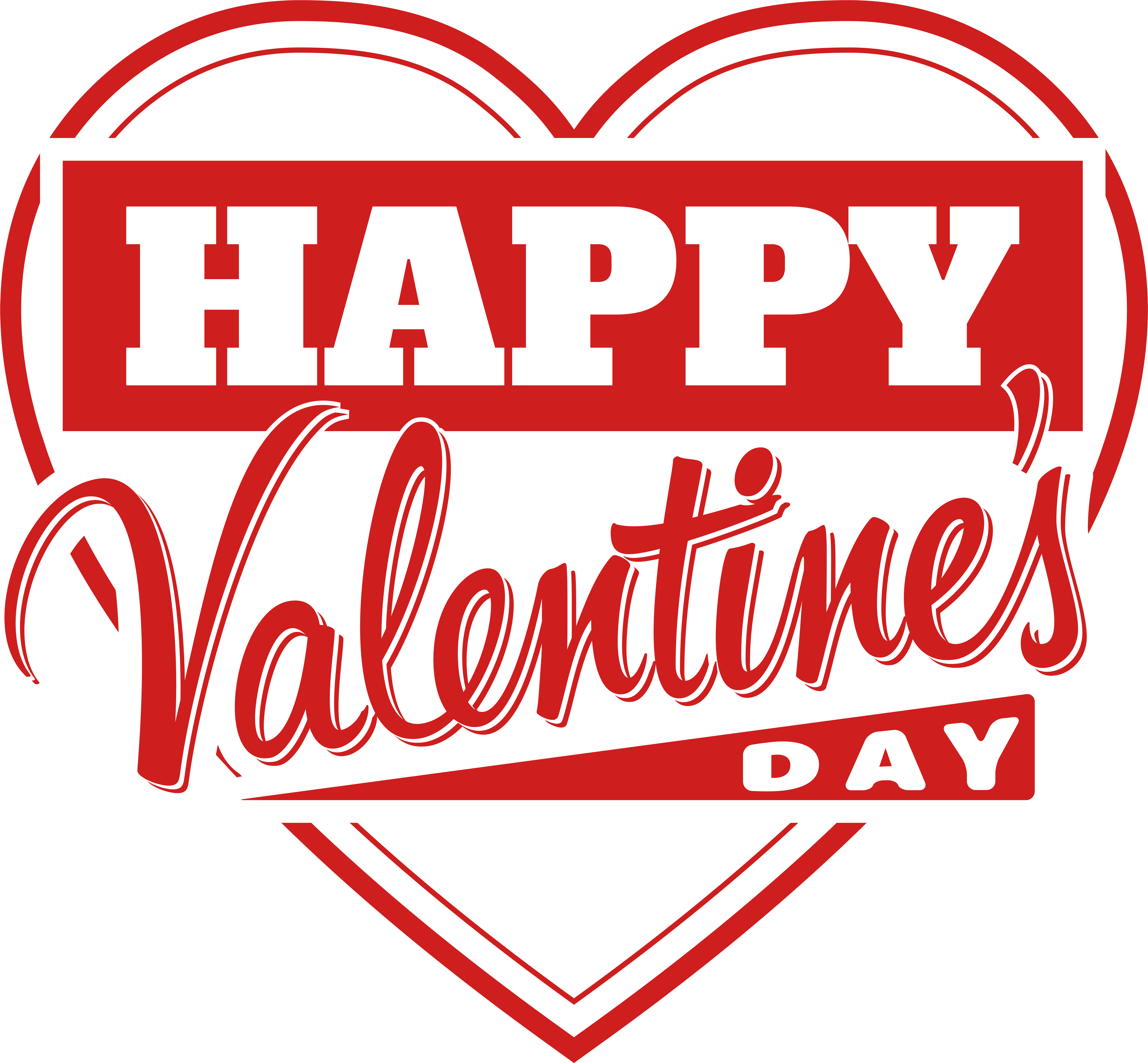 Clip Art Valentine S Heart Transparent - Happy Valentine's Day Png, Png Download PNG with transparent background