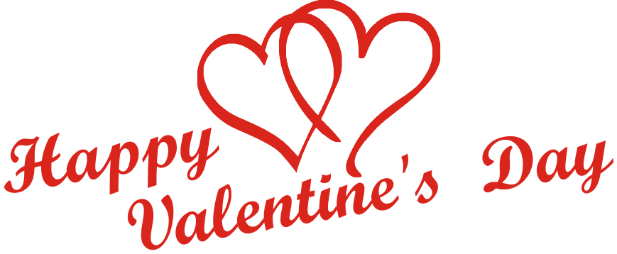 Happy Valentines Day Text Png - Transparent Happy Valentines Day Png, Png Download PNG with transparent background