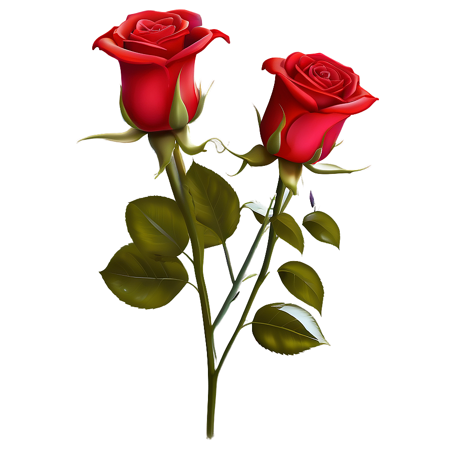 Happy Valentines Day Roses PNG gqs PNG with transparent background