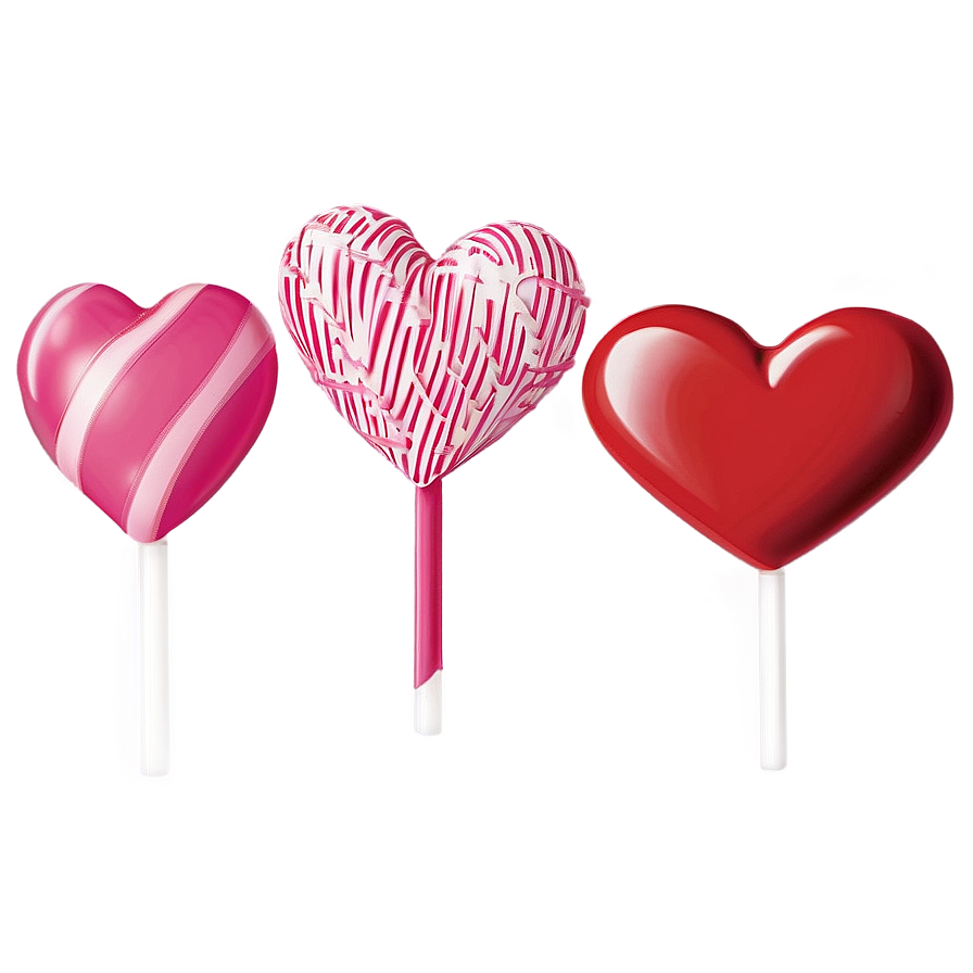 Happy Valentines Heart Lollipop PNG 06262024 PNG with transparent background