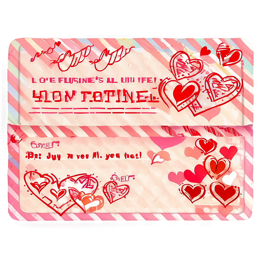 Happy Valentines Love Notes PNG 37 PNG with transparent background