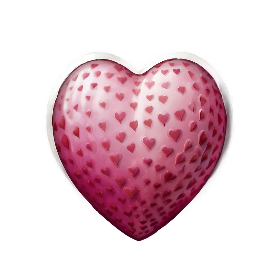 Happy Valentines Pink Heart Pattern PNG 06262024 PNG with transparent background