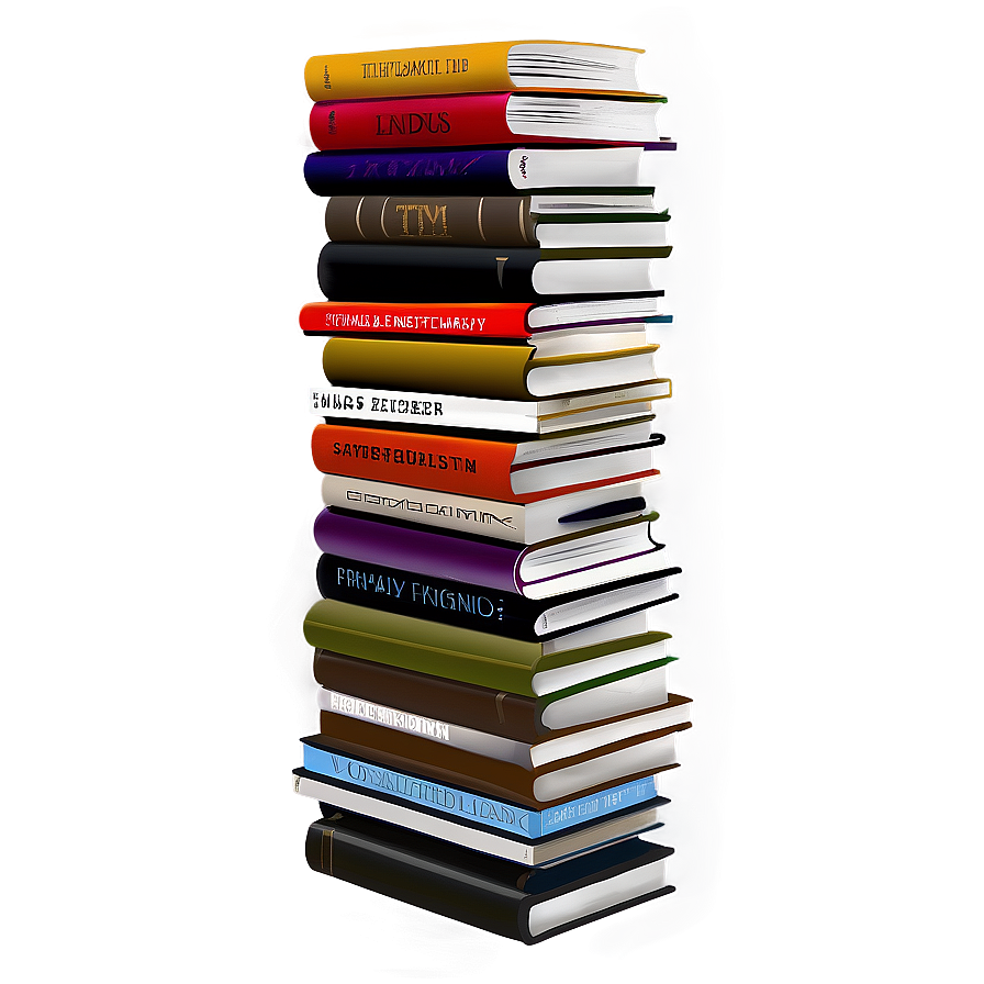 Hardcover Books Stack Png 38