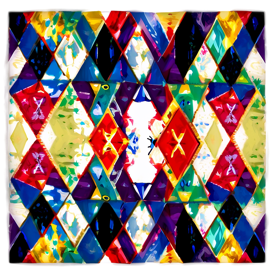 Harlequin Print PNG guh73 PNG with transparent background