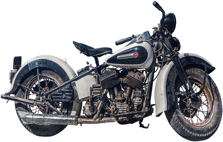 Harley Davidson - Old Motor Png, Transparent Png PNG with transparent background