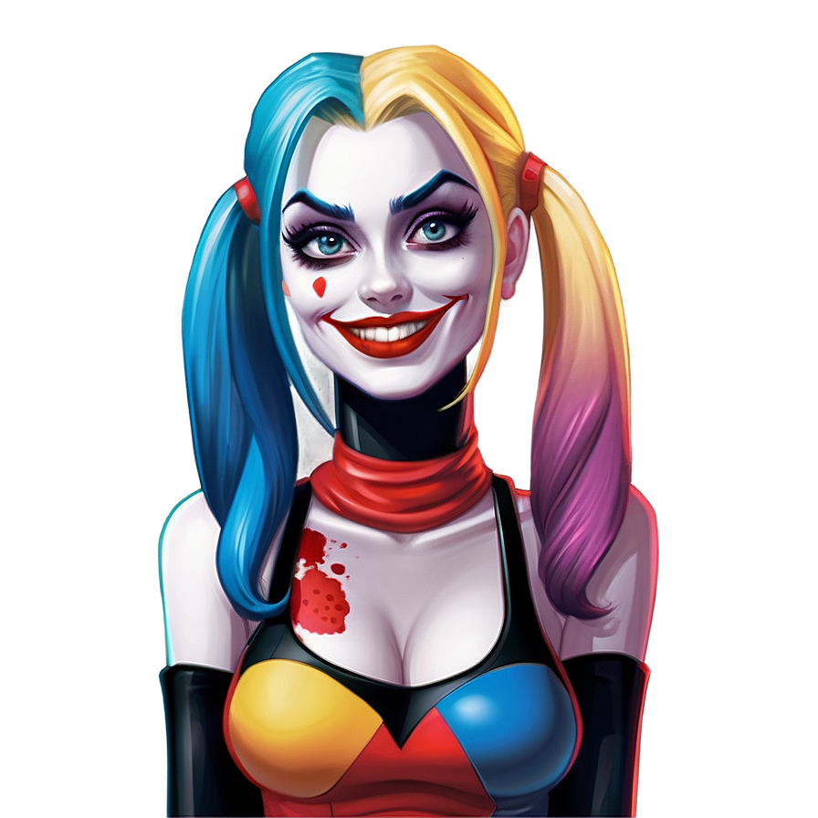 Harley Quinn Cartoon Style PNG 05212024 PNG with transparent background