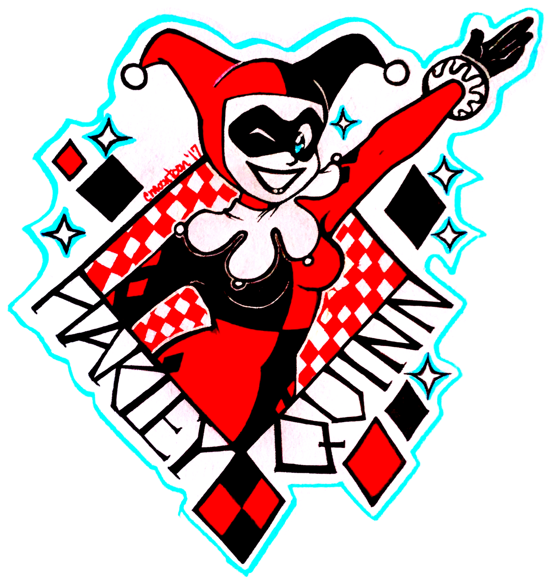 °˖✧◝ ◜✧˖°, Inktober Day - Harley Quinn Clipart, HD Png Download PNG with transparent background